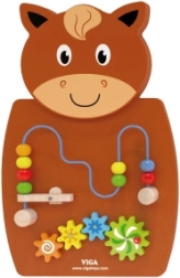 Tablero de actividades de madera caballo - VIGA Montessori