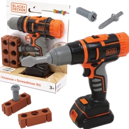 Taladro atornillador electrónico inalámbrico para niños SMOBY Black & Decker con ladrillo