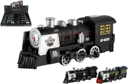 Locomotora de choque a pilas con luz y sonido 20 cm