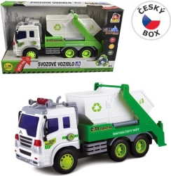 MaDe Camión de Basura con Contenedor y Motor de Inercia