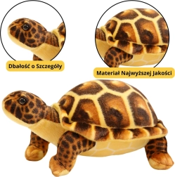 Tortuga de peluche marrón 25 cm