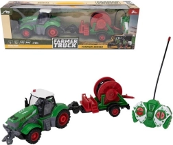 Tractor teledirigido con manguera de riego