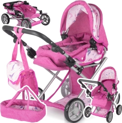 Cochecito para muñecas 3 en 1 Unicorns