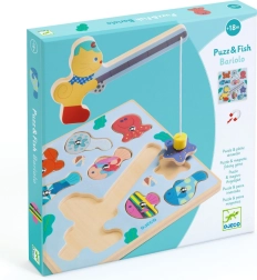 DJECO puzle encajable de pesca con gatito