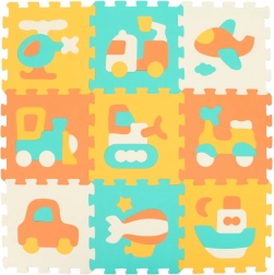 Puzzle de espuma con medios de transporte