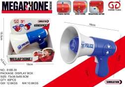 Megáfono policial infantil azul