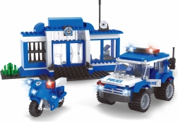 Set de construcción compatible BLOXO comisaría de policía