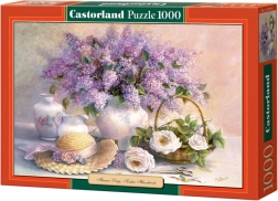 Puzzle Castorland flores – lilas y rosas, 1000 piezas