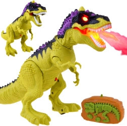 Dinosaurio RC interactivo T‑Rex con efecto de humo