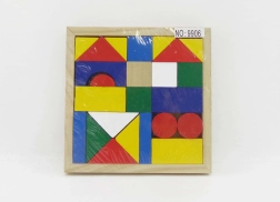 Bloques de madera – set de 24 uds. (14,5 × 14,5 cm)