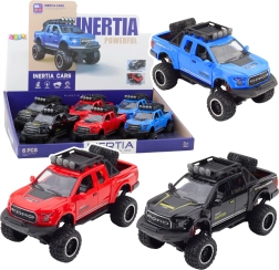Coche todoterreno Raptor con puertas abatibles, mecanismo de avance, luces y sonidos