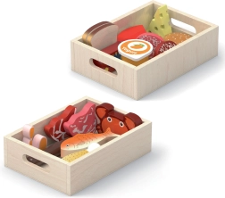 Set de alimentos de madera en cajas - VIGA