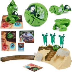 Bakugan Training Set con figura verde Titanium Trox de Spin Master – juego estratégico y arena de entrenamiento