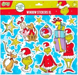 Pegatinas de ventana del Grinch – decoración reutilizable