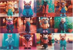 Puzzle Animales a la moda 200 piezas