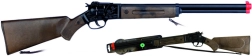 Rifle de vaquero negro de metal