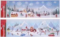 Decoración para ventana Navidad 59,5 × 21 cm