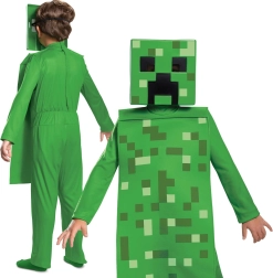 Disfraz infantil de Creeper del juego Minecraft 127–136 cm (7–8 años)