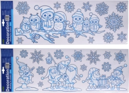 Decoración de ventana de Navidad