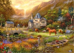 Puzzle Cherry Pazzi Valle Dorado 1000 piezas