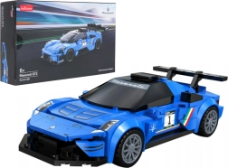 Kit de construcción del coche de carreras Maserati MC20 GT2 azul RASTAR
