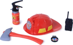 Set de bombero con casco y accesorios para niños