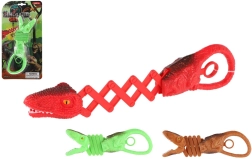 Pinzas telescópicas de dinosaurio para niños, plástico, 21 cm