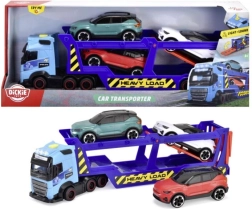 Autotransportador Volvo FH16 con luces y sonidos, 40 cm + 3 coches VOLVO XC40 RECHARGE