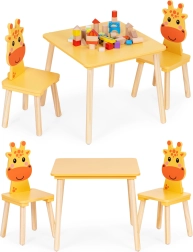 Juego de muebles infantil: mesa y 2 sillas jirafa ECOTOYS