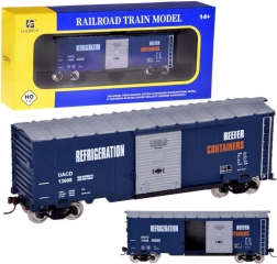 Vagón frigorífico modelo H0 1:87 con bastidor y puertas correderas