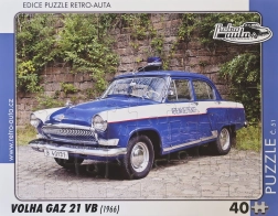 Puzzle Retro Coches Volha GAZ 21 VB 40 piezas