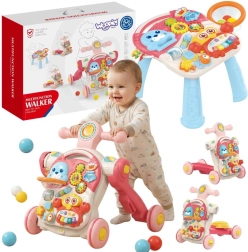 Andador educativo WOOPIE Baby, correpasillos, patinete y mesa 4 en 1