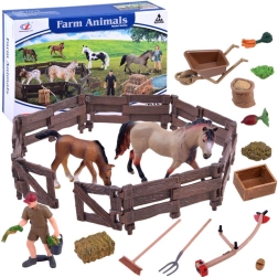 Juego de figuras de caballos para granja – Zagroda