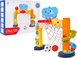 Portería interactiva multifunción con elefantito - 1 unidad