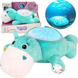 Woopie Baby hipopótamo de peluche 2 en 1: proyector y peluche para dormir