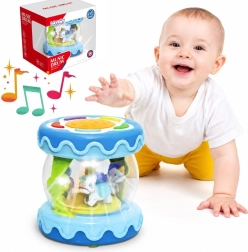 Tambor musical WOOPIE BABY con proyector 3 en 1