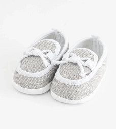 Patucos para bebé estilo mocasín New Baby grises 3–6 meses