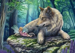 Puzzle Lobo y hada de 500 piezas