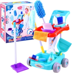 Carrito de limpieza infantil con accesorios