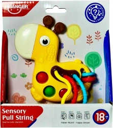 Sonajero sensorial y juguete de motricidad jirafa