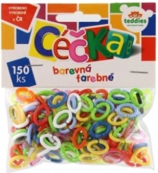 C es coloridas 150 uds de plástico en bolsa