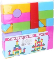 Juego de construcción de plástico – bloques blandos 24 uds. en bolsa