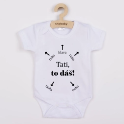 Body infantil con estampado New Baby Tati, ¡tú puedes! – manga corta
