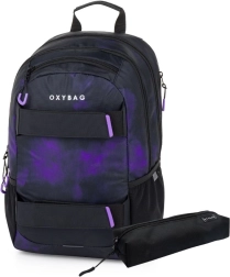Mochila de estudiante y estuche OXY Sport Grunge girl – set