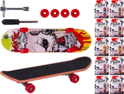 Skateboard metálico plegable para dedos