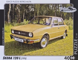 Puzzle RETRO-AUTOS Škoda 120 L 40 piezas