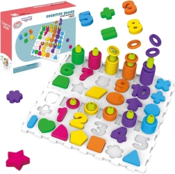 Puzzle educativo Montessori para entrenar el cerebro con letras y números Woopie, 139 piezas