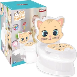 Orinal infantil interactivo con tapa en forma de gatito PILSAN