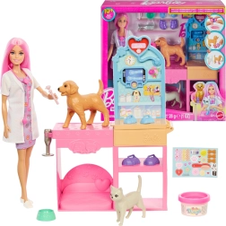 Barbie veterinaria – clínica para mascotas con moldes