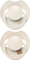 Chupete dinámico de silicona Lovi Prime 18m+ Coconut/Ivory, 2 uds